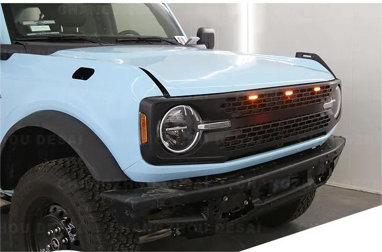 Raptor-Style Grille Lights for 2021+ Ford Bronco (Badlands and Wildtrak Grilles)