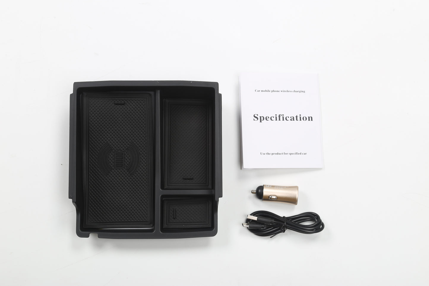 Armrest storage box with wireless charging for Ford Bronco 2021+