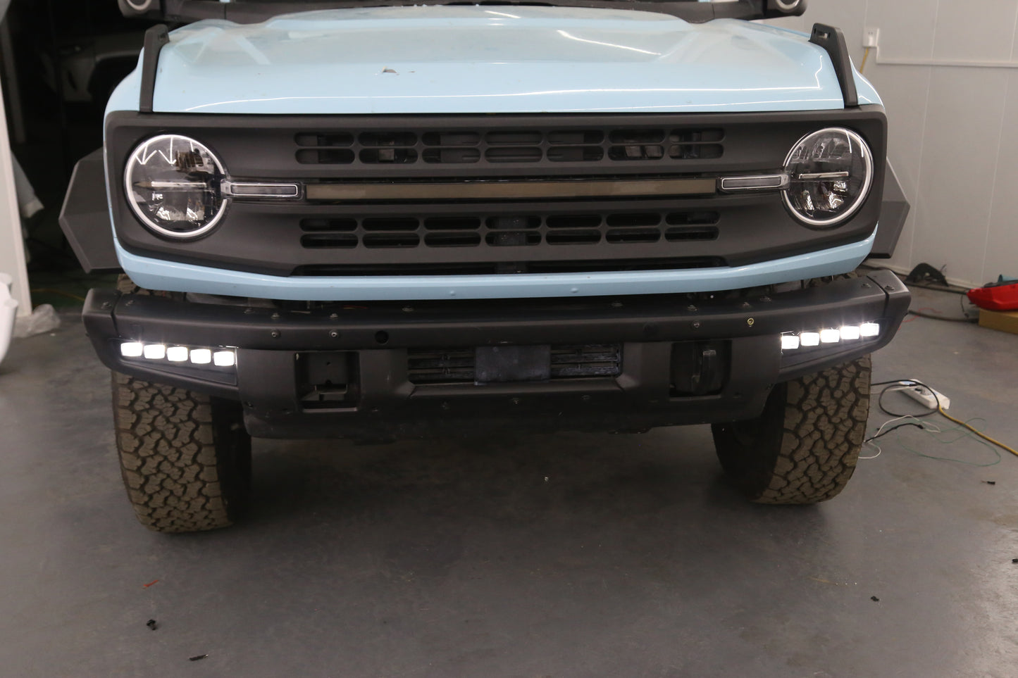 Fog Lights (5 LED) for Ford Bronco 2021+ with Steel Modular Bumper