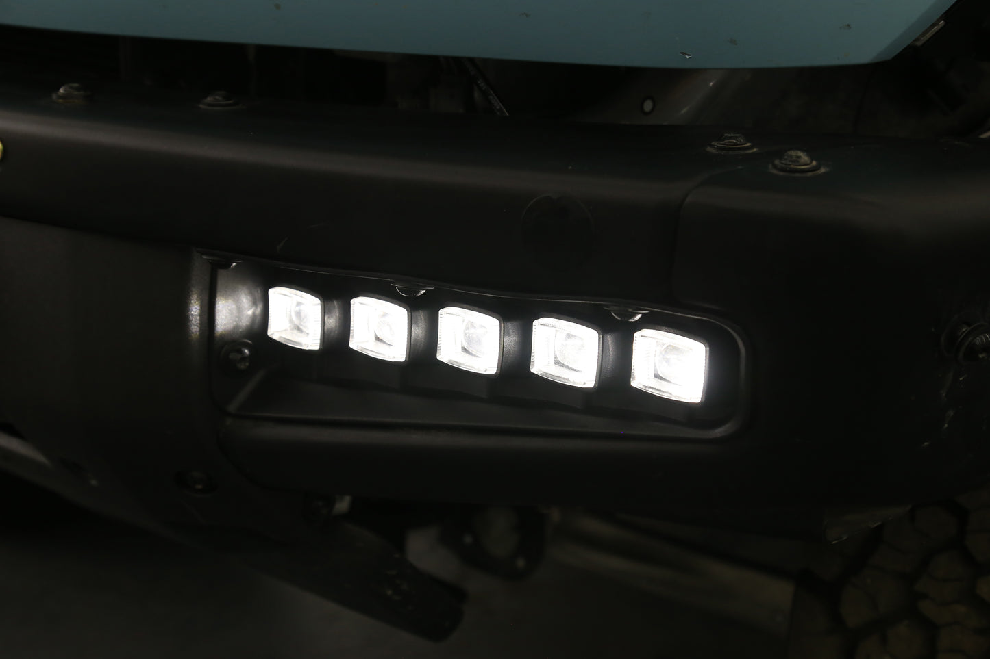 Fog Lights (5 LED) for Ford Bronco 2021+ with Steel Modular Bumper