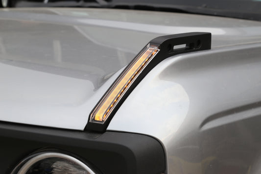 Hood Trail Sight Lights (White/Amber LED) for Ford Bronco 2021+ (Plug n' Play) loop